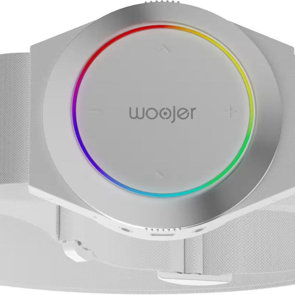 Woojer Strap Edge White‎ Haptic Bass Meta VR Compatible Immersive body strap
